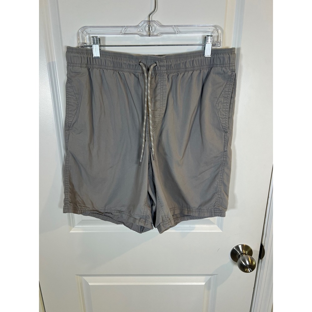 Amazon Essentials Mens Pull-On‎ Shorts Elastic Waist Gray Size L
